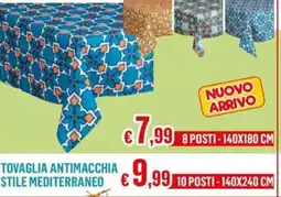 Satur Tovaglia antimacchia stile mediterraneo offerta