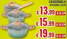 Satur Casseruola spessore 3,8 cm offerta