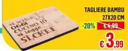 Satur Tagliere bambu 27x20 cm offerta