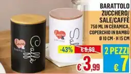 Satur Barattolo zucchero sale/caffè offerta