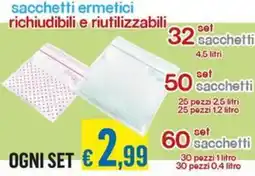 Satur sacchetti ermetici offerta