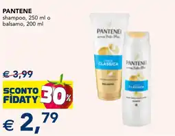 Esselunga PANTENE shampoo o balsamo offerta