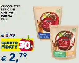 Esselunga Crocchette per cani one mini PURINA offerta