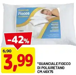 DPiù Guanciale fiocco di poliuretano cm.46x75 offerta