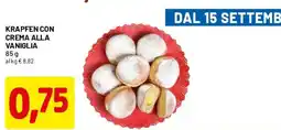 DPiù Krapfen con crema alla vaniglia offerta