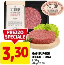 DPiù Hamburger di scottona offerta