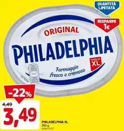 DPiù Philadelphia xl offerta