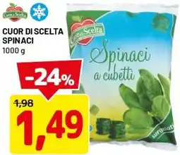 DPiù Cuor di scelta spinaci offerta