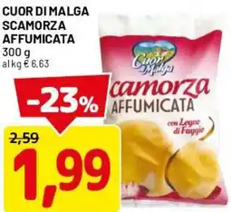 DPiù Cuor di malga scamorza affumicata offerta