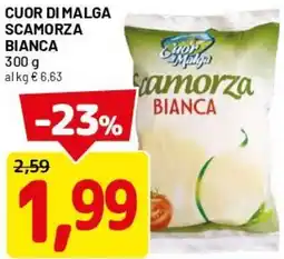 DPiù Cuor di malga scamorza bianca offerta