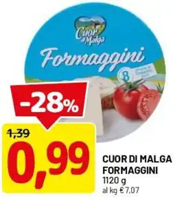 DPiù Cuor di malga formaggini offerta