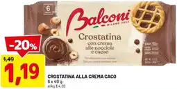 DPiù Crostatina alla crema caco offerta
