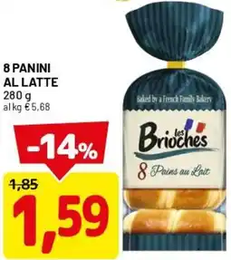 DPiù 8 panini al latte offerta