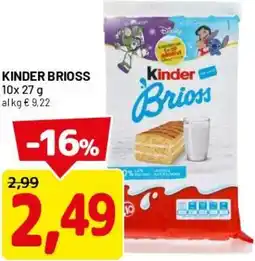 DPiù Kinder brioss offerta