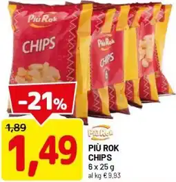 DPiù Più rok chips offerta