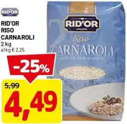 DPiù Rid'or riso carnaroli offerta