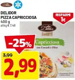 DPiù Delidor pizza capricciosa offerta