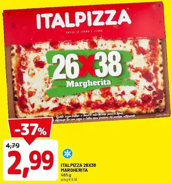 DPiù Italpizza 26x38 margherita offerta