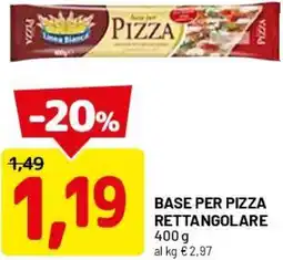 DPiù Base per pizza rettangolare offerta