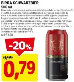 DPiù Birra schwarzbier offerta