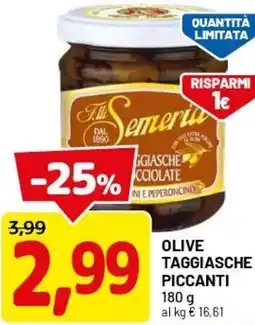DPiù Olive taggiasche piccanti offerta