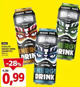 DPiù Stealth energy drink assortito offerta