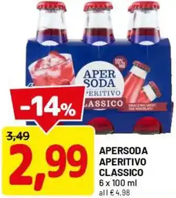 DPiù Apersoda aperitivo classico offerta