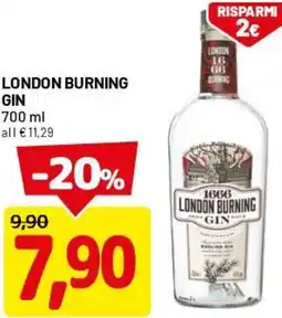 DPiù London burning gin offerta