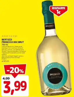 DPiù Bertuzzi prosecco doc brut offerta