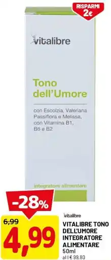 DPiù Vitalibre tono dell'umore integratore alimentare offerta