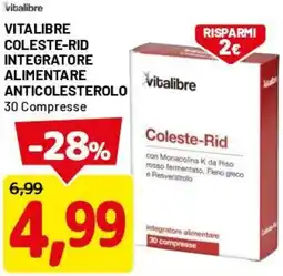 DPiù Vitalibre coleste-rid integratore alimentare anticolesterolo offerta