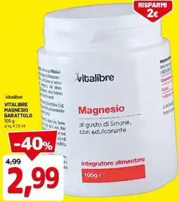DPiù Vitalibre magnesio barattolo offerta
