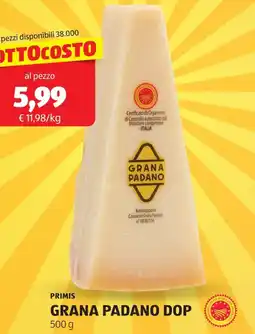 ALDI Primis grana padano dop offerta