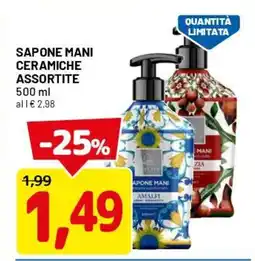 DPiù Sapone mani ceramiche assortite offerta