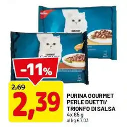 DPiù Purina gourmet perle duetti/ trionfo di salsa offerta