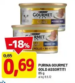DPiù Purina gourmet gold assortiti offerta