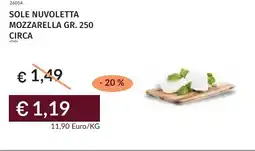 Prezzemolo e Vitale Sole nuvoletta mozzarella offerta