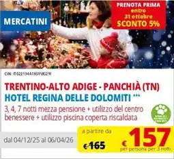 DPiù Hotel regina delle dolomiti offerta
