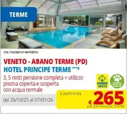 DPiù Hotel principe terme offerta