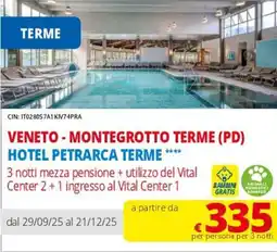 DPiù Hotel petrarca terme offerta