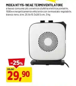 DPiù MIDEA NT Y15-19CAE TERMOVENTILATORE offerta
