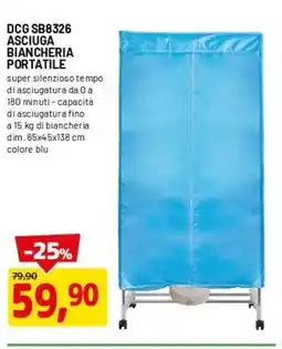 DPiù DCG SB8326 ASCIUGA BIANCHERIA PORTATILE offerta