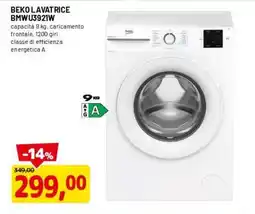 DPiù BEKO LAVATRICE BMW U3921W offerta