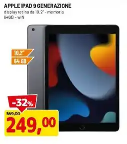 DPiù APPLE IPAD 9 GENERAZIONE offerta