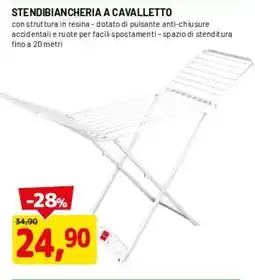 DPiù Stendibiancheria a cavalletto offerta