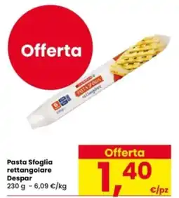 Eurospar Pasta Sfoglia rettangolare Despar offerta