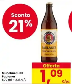 Eurospar Münchner Hell Paulaner offerta
