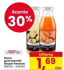 Eurospar Succo gusti assortiti Despar Premium offerta
