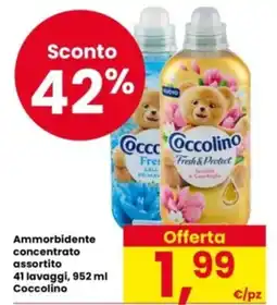 Eurospar Ammorbidente concentrato assortito 41 lavaggi, Coccolino offerta