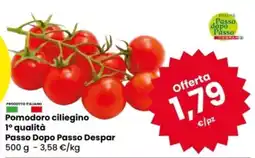 Eurospar Pomodoro ciliegino 1º qualità Passo Dopo Passo Despar offerta